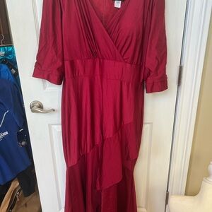 Elegant Red Women's Dress